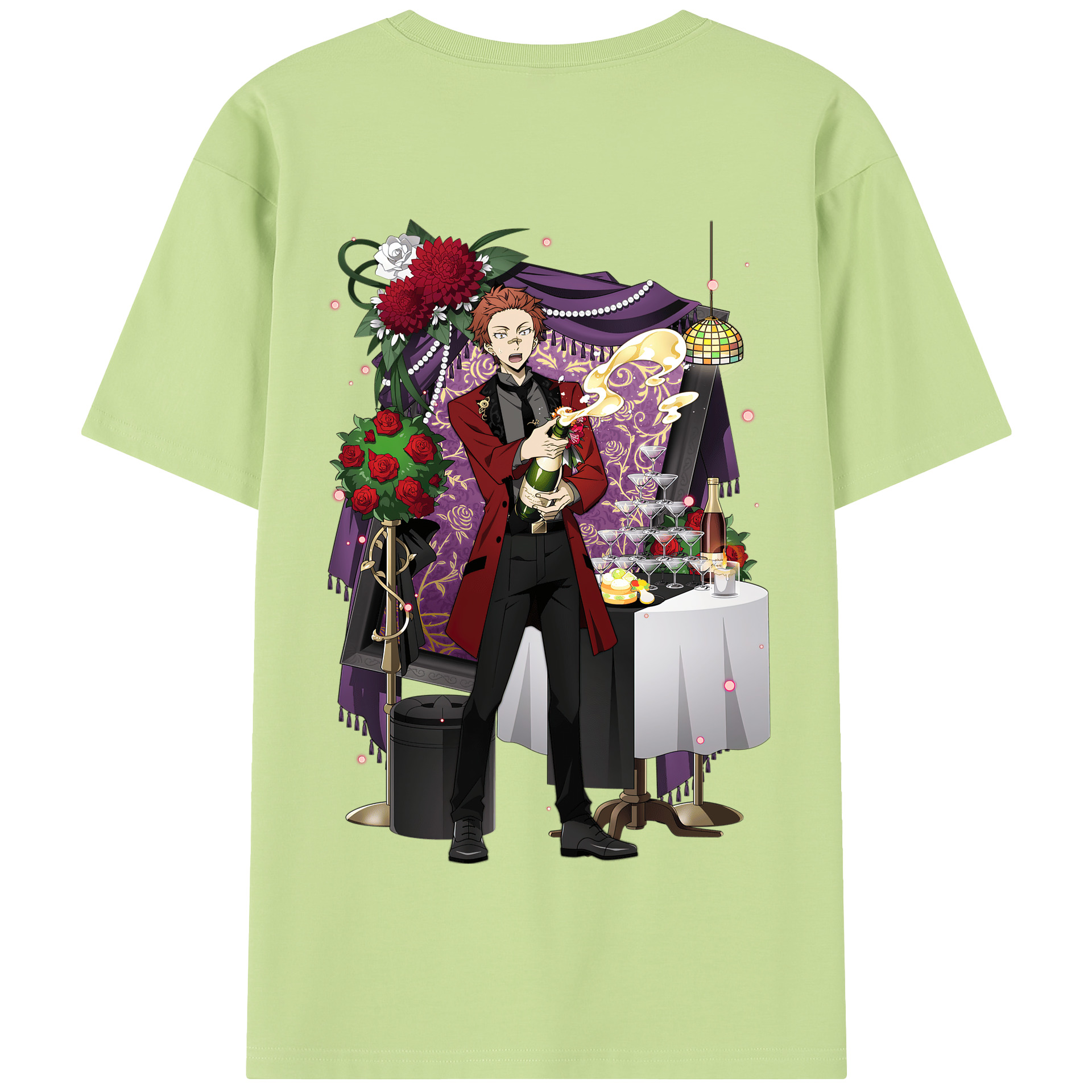 （画像用） 文豪ストレイドッグス Bungo Stray Dogs 綿100％半袖Tシャツ（背面プリント）